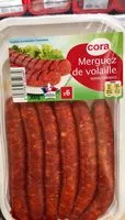 Cantidad de azúcar en Merguez de volaille