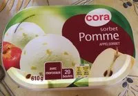 Suhkru kogus sees Sorbet Pomme