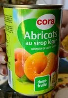 入っている砂糖の量 abricots sirop leger