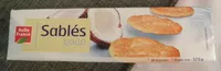 Suhkru kogus sees Sablés Coco Belle France