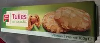 入っている砂糖の量 Etui Tuiles Aux Amandes 100G Belle France
