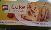 Sokerin määrä sisällä Cake aux fruits