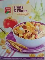 Cantidad de azúcar en Fruits & fibres au blé complet
