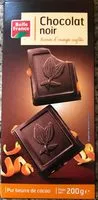 चीनी की मात्रा Chocolat noir