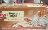 Cantidad de azúcar en Dessert glacé vanille feuilleté caramel