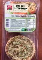Suhkru kogus sees Tarte aux.poireaux Garnie à la crème fraîche