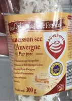 Quantité de sucre dans Saucisson sec d auvergne