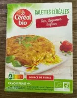 入っている砂糖の量 Galettes céréales riz, légumes, safran