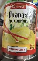 Cantidad de azúcar en Ananas en tranches