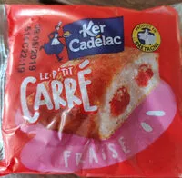 İçindeki şeker miktarı P'tit Carré Fraise 1 - Ker Cadelac - 40 gr