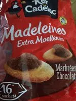 Jumlah gula yang masuk Madeleines Marbrees chocolat