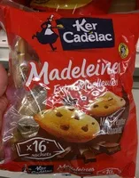 Jumlah gula yang masuk Madeleines aux pépites de chocolat