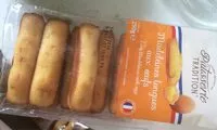 Cantidad de azúcar en Madeleines Longues Aux Oeufs