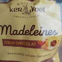Quantité de sucre dans Madeleine coeur chocolat