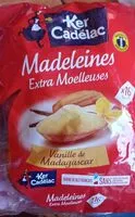 Quantité de sucre dans Madeleine extra moelleuse vanille de Madagascar