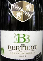 Sucre et nutriments contenus dans Bb de berticot