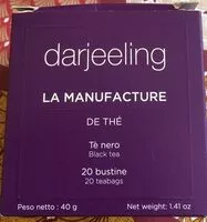 Quantité de sucre dans Darjeeling
