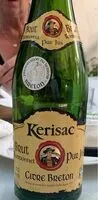 Jumlah gula yang masuk Kerisac cidre breton