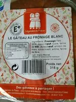 Suhkru kogus sees Gateau au fromage blanc