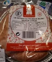 Suhkru kogus sees Le gâteau au fromage blanc saveur citron