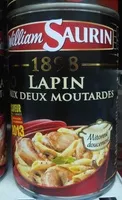 Amount of sugar in 1898 Lapin aux deux moutardes
