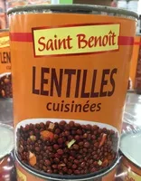 Quantité de sucre dans Lentilles Cuisinées Saint Benoît