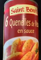 Quantité de sucre dans Quenelles de veau