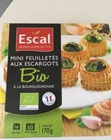 Suhkru kogus sees Mini feuilletés aux escargots