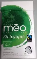 Quantité de sucre dans Méo max havelaar capsule x10
