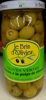 Jumlah gula yang masuk Olives vertes farcies à la pulpe de citron