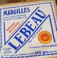 入っている砂糖の量 Maroilles