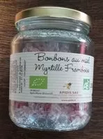 Quantité de sucre dans Bonbons au miel Myrtille Framboise