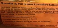 Suhkru kogus sees Nonnettes Fourrées Abricot X6 200G
