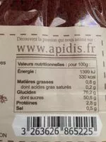 Suhkru kogus sees Pain d’épice au miel