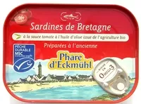 Jumlah gula yang masuk Sardines de Bretagne à la sauce tomate à l'huile d'olive