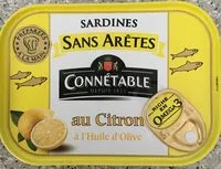 Jumlah gula yang masuk Sardines sans arêtes au citron et à l'huile d'olive vierge extra