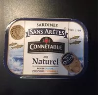 Jumlah gula yang masuk Sardines sans arêtes au naturel