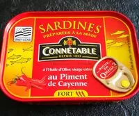 Suhkru kogus sees Sardines au piment de Cayenne Connétable