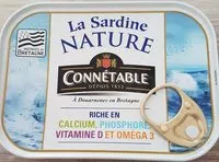 Jumlah gula yang masuk Sardine nature