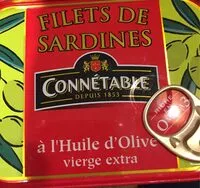 Zuckermenge drin Filets de sardines