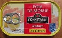 Количество сахара в Foie de morue Nature au Citron