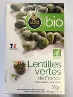 Sokerin määrä sisällä Lentilles Vertes De France Bio