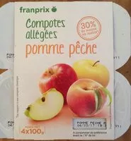 Количество сахара в compotes pomme peche allégées en sucres