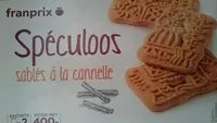 入っている砂糖の量 Spéculoos sablés à la cannelle