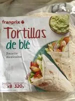 Zuckermenge drin Tortillas de blé