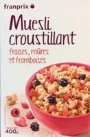 含糖量 Muesli Croustillant fraises, mûres et framboises