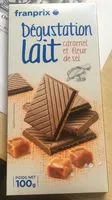 Amount of sugar in Chocolat au Lait Caramel et Fleur de sel