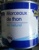 Suhkru kogus sees Morceaux de thon au naturel