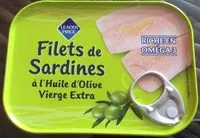 Zuckermenge drin Filets de Sardines à l'Huile d'Olive Vierge Extra