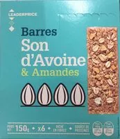 Sokerin määrä sisällä Barres Son d'avoine & Amandes